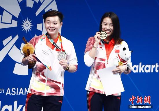 跳水梦之队亚运再度包揽10金 亚洲赛场无人能