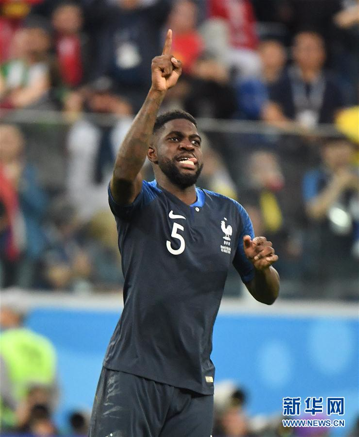 法国队乌姆蒂蒂破门